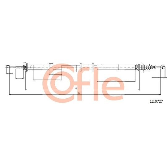 12.0727 Cable, parking brake