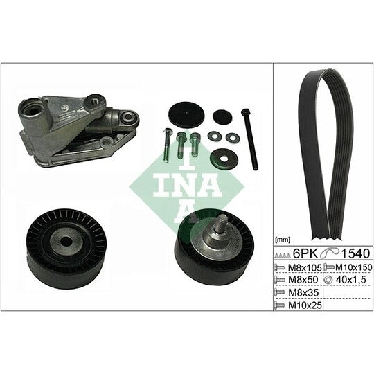 529 0198 10 V-Ribbed Belt Set