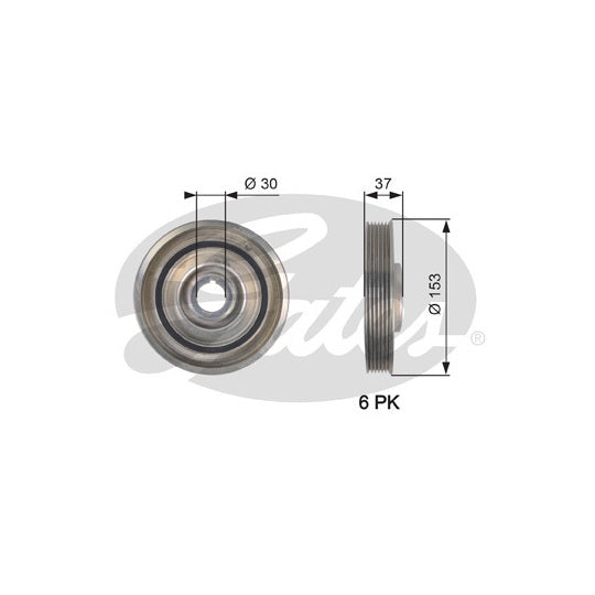 TVD1090 Belt Pulley, crankshaft