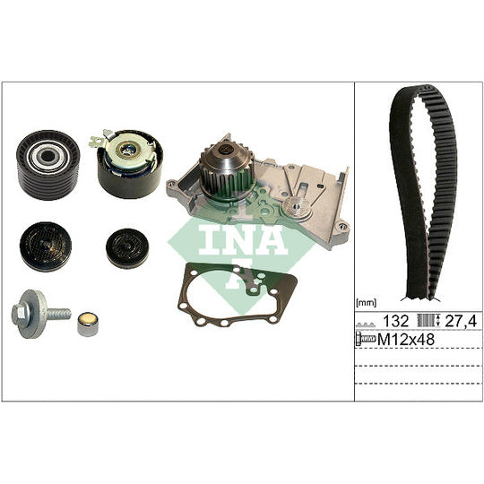 530 0640 30 Water Pump & Timing Belt Set