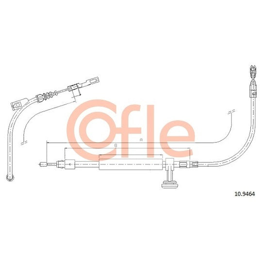 10.9464 Cable, parking brake