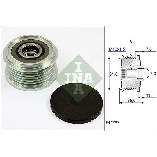 535 0022 10 Alternator Freewheel Clutch