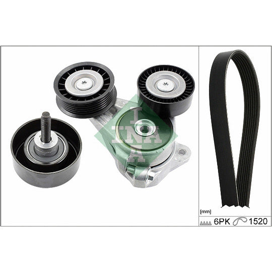 529 0376 10 V-Ribbed Belt Set