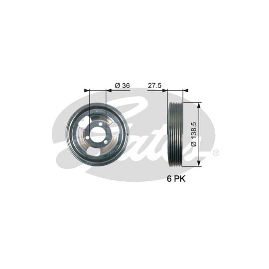TVD1117 Belt Pulley, crankshaft