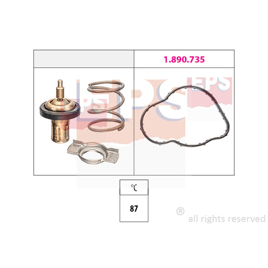 1.880.930 Thermostat, coolant