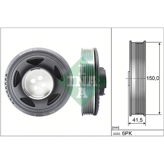 544 0129 10 Belt Pulley, crankshaft