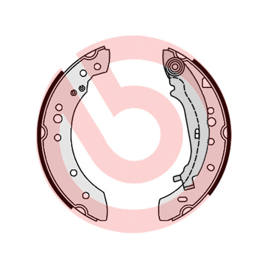 S 54 521 Brake Shoe Set