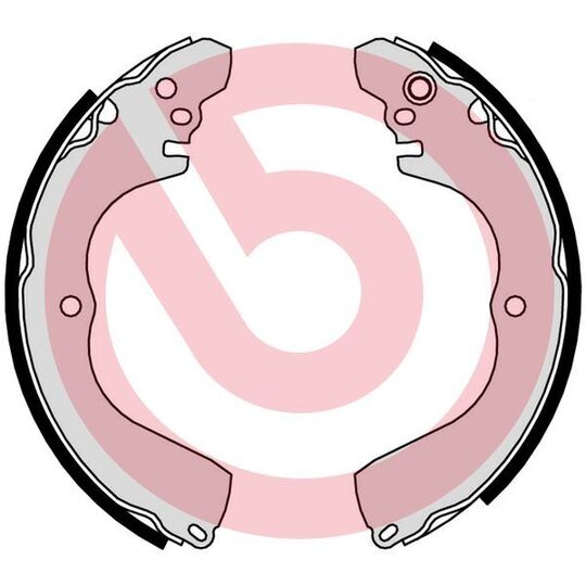 S 54 525 Brake Shoe Set
