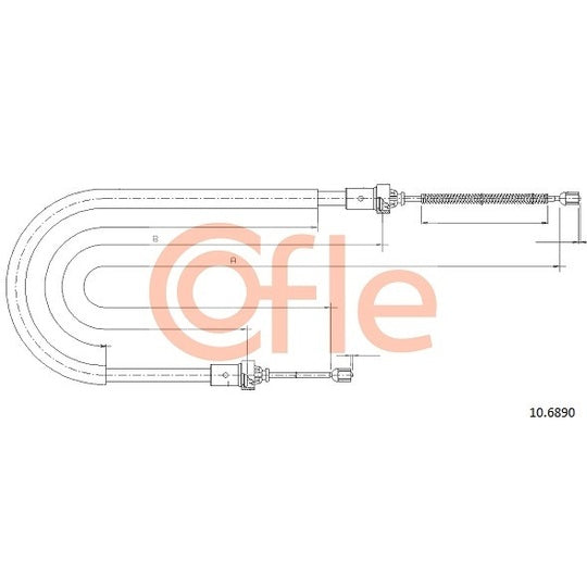 10.6890 Cable, parking brake