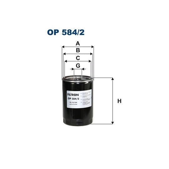 OP 584/2 Oil filter