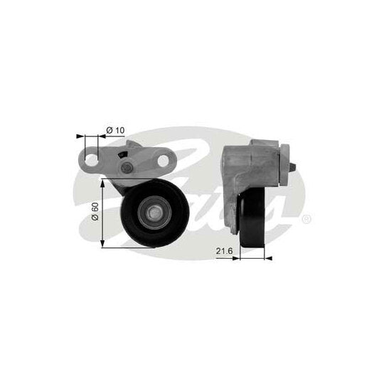 T38159 Tensioner Pulley, v-ribbed belt