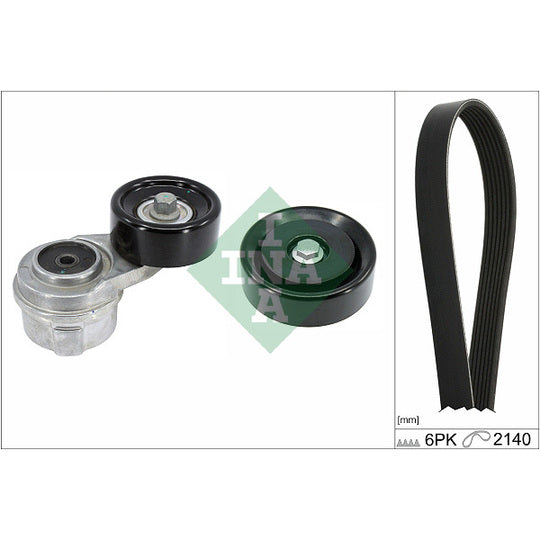529 0497 10 V-Ribbed Belt Set
