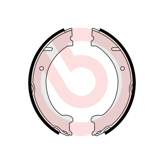 S 86 510 Brake Shoe Set, parking brake