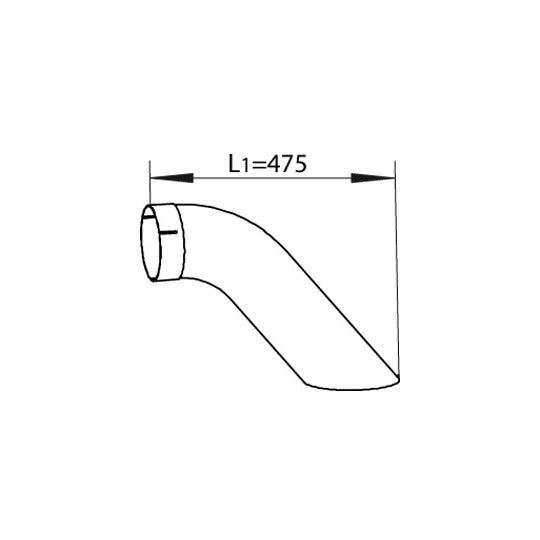 54668 Exhaust pipe
