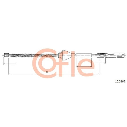 10.5365 Cable, parking brake