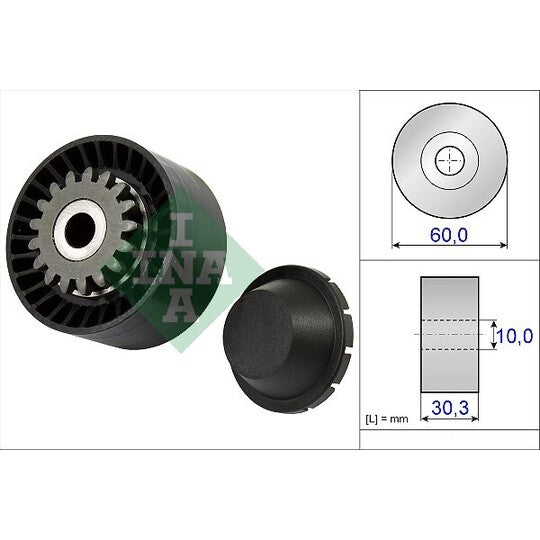 531 0811 10 Tensioner Pulley, v-ribbed belt