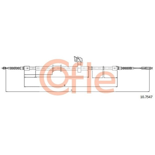 10.7547 Cable, parking brake
