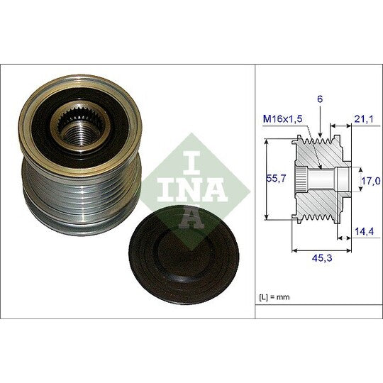 535 0036 10 Alternator Freewheel Clutch