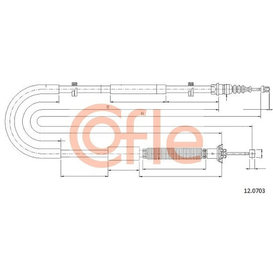 12.0703 Cable, parking brake