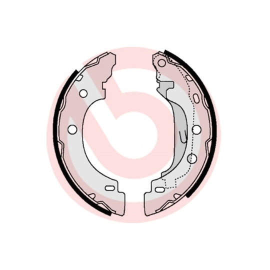 S 68 523 Brake Shoe Set