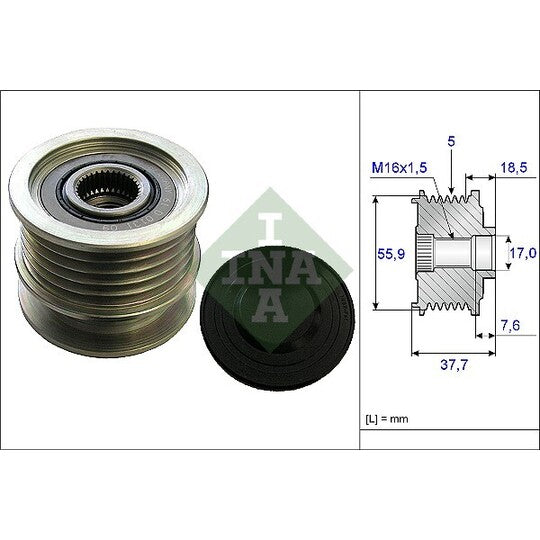 535 0169 10 Alternator Freewheel Clutch