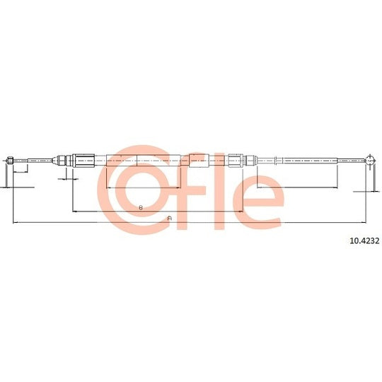 10.4232 Cable, parking brake