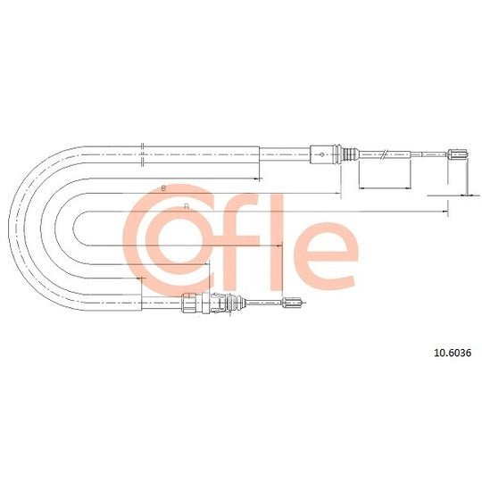 10.6036 Cable, parking brake