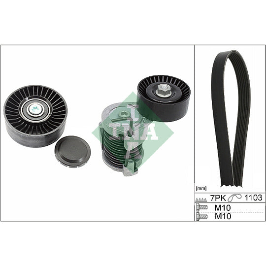 529 0049 10 V-Ribbed Belt Set