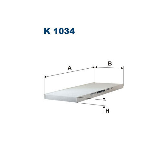 K 1034 Filter, interior air