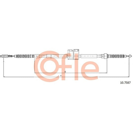 10.7587 Cable, parking brake