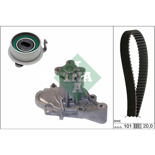 530 0355 30 Water Pump & Timing Belt Set