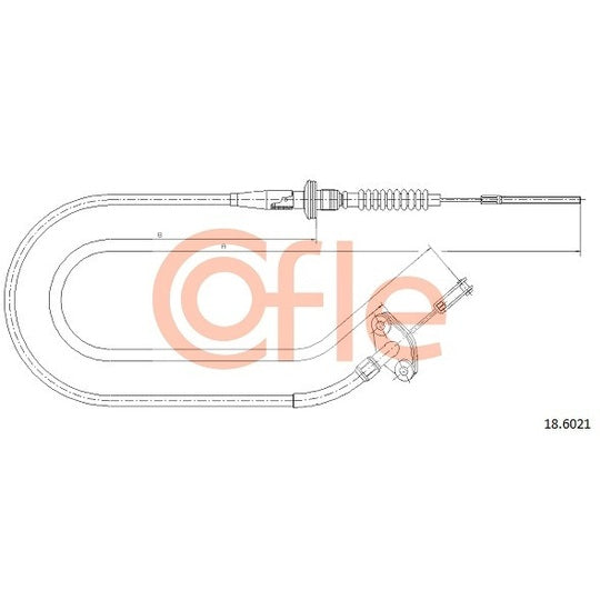 18.6021 Clutch Cable