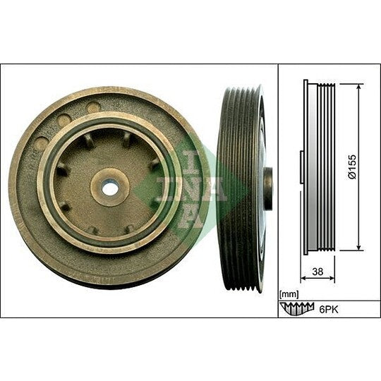 544 0101 10 Belt Pulley, crankshaft