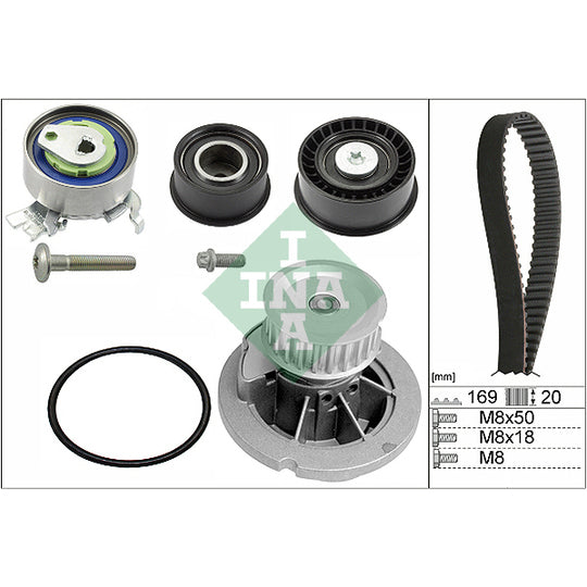 530 0078 32 Water Pump & Timing Belt Set