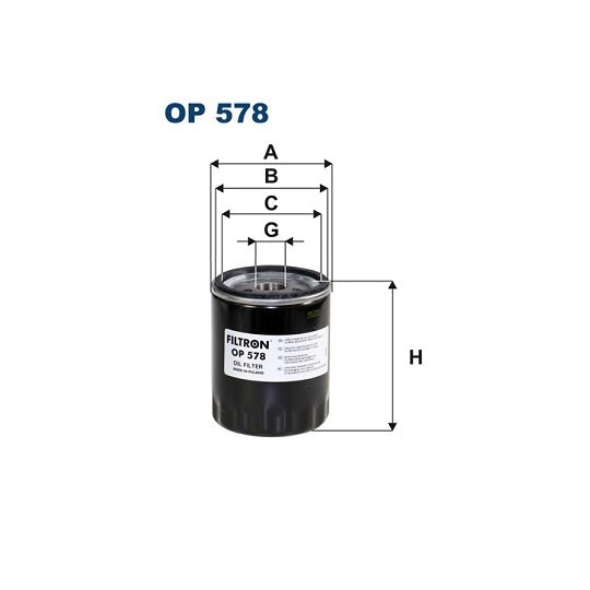 OP 578 Oil filter