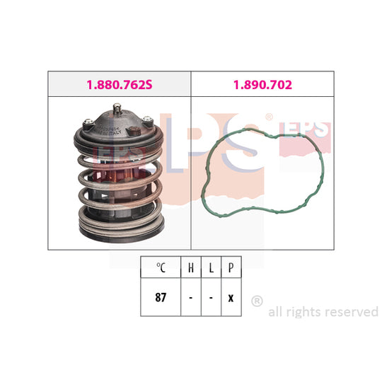 1.880.827 Thermostat, coolant