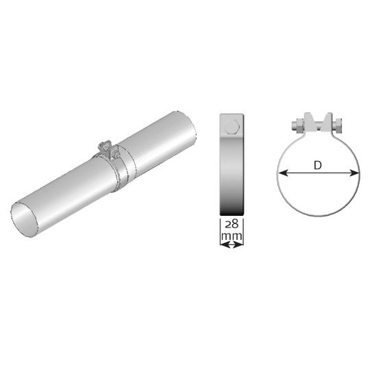 99560 Clamp, exhaust system