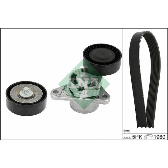 529 0487 10 V-Ribbed Belt Set
