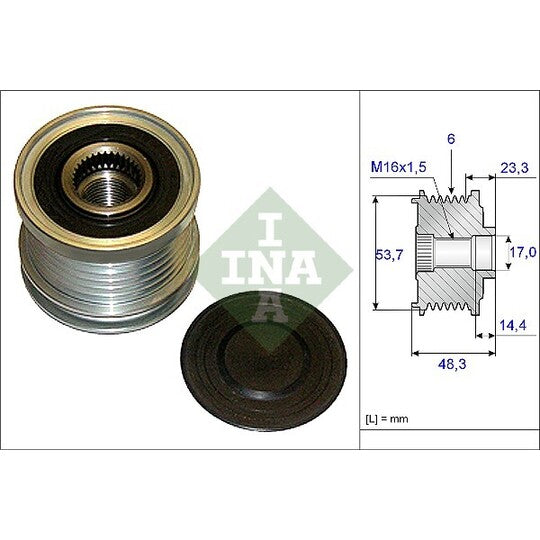 535 0204 10 Alternator Freewheel Clutch