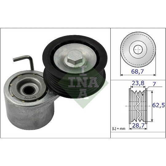 534 0487 10 Tensioner Lever, v-ribbed belt