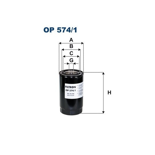 OP 574/1 Oil filter