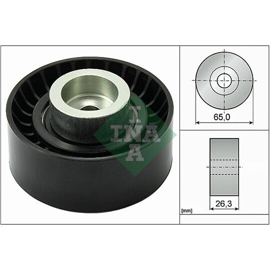 532 0470 10 Deflection/Guide Pulley, v-ribbed belt