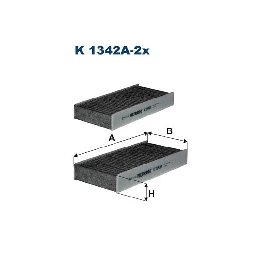 K 1342A-2x Filter, interior air