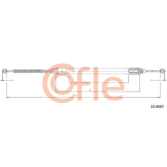 10.6683 Cable, parking brake
