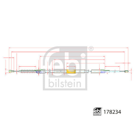 178234 Cable, parking brake