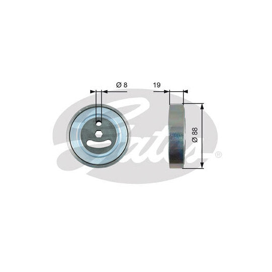 T39225 Tensioner Pulley, v-ribbed belt