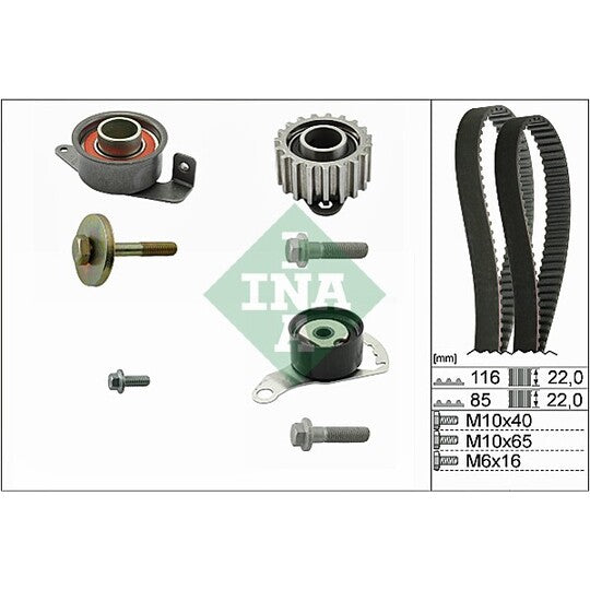 530 0104 10 Timing Belt Set