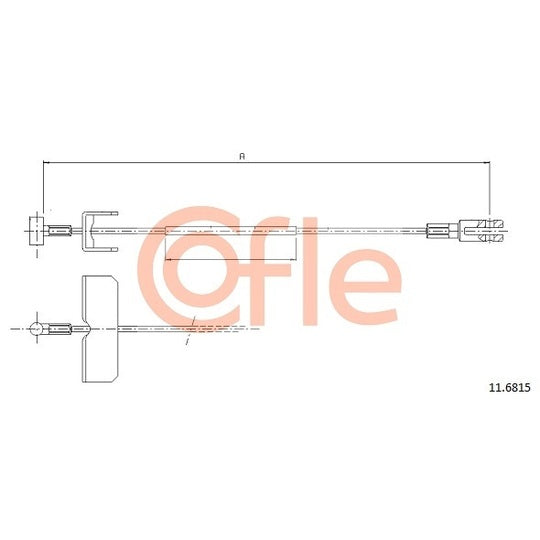 11.6815 Cable, parking brake