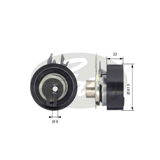 T43046 Tensioner Pulley, timing belt