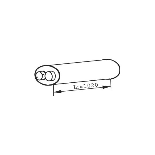 21395 Middle Silencer